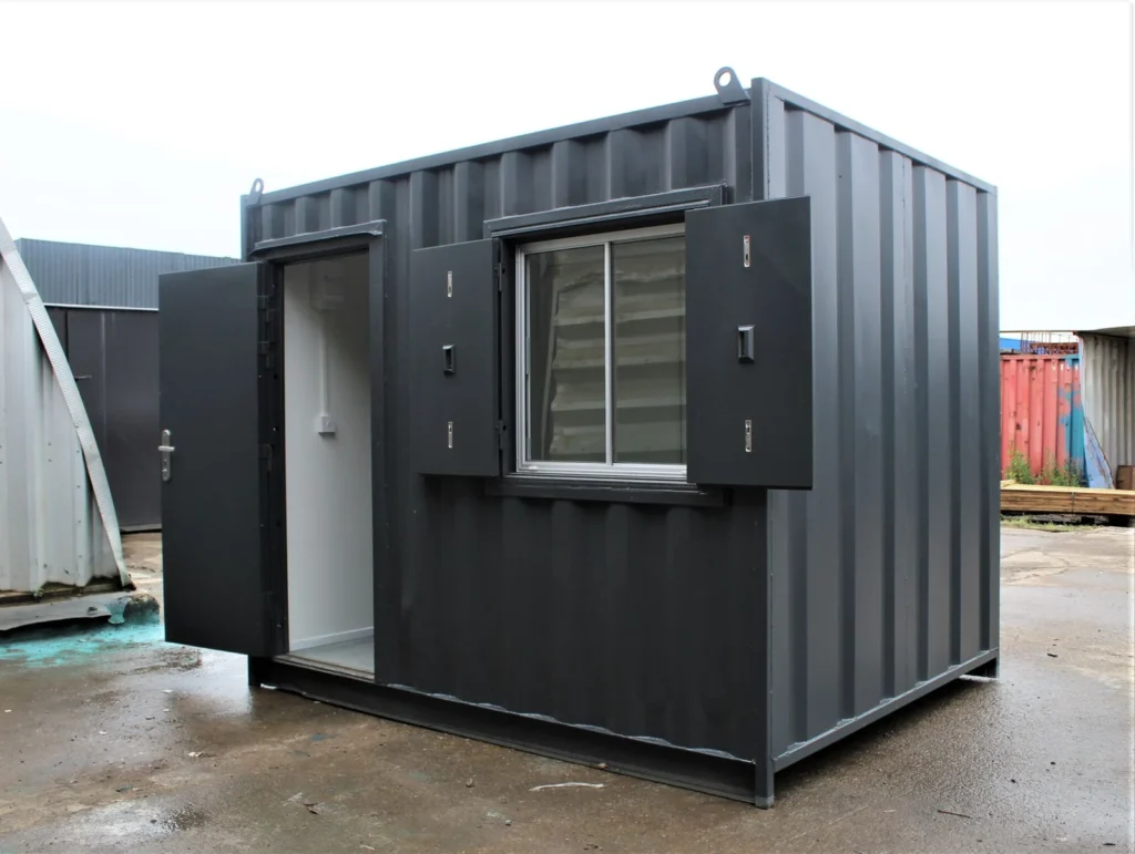 10ft Modified Shipping Container Office