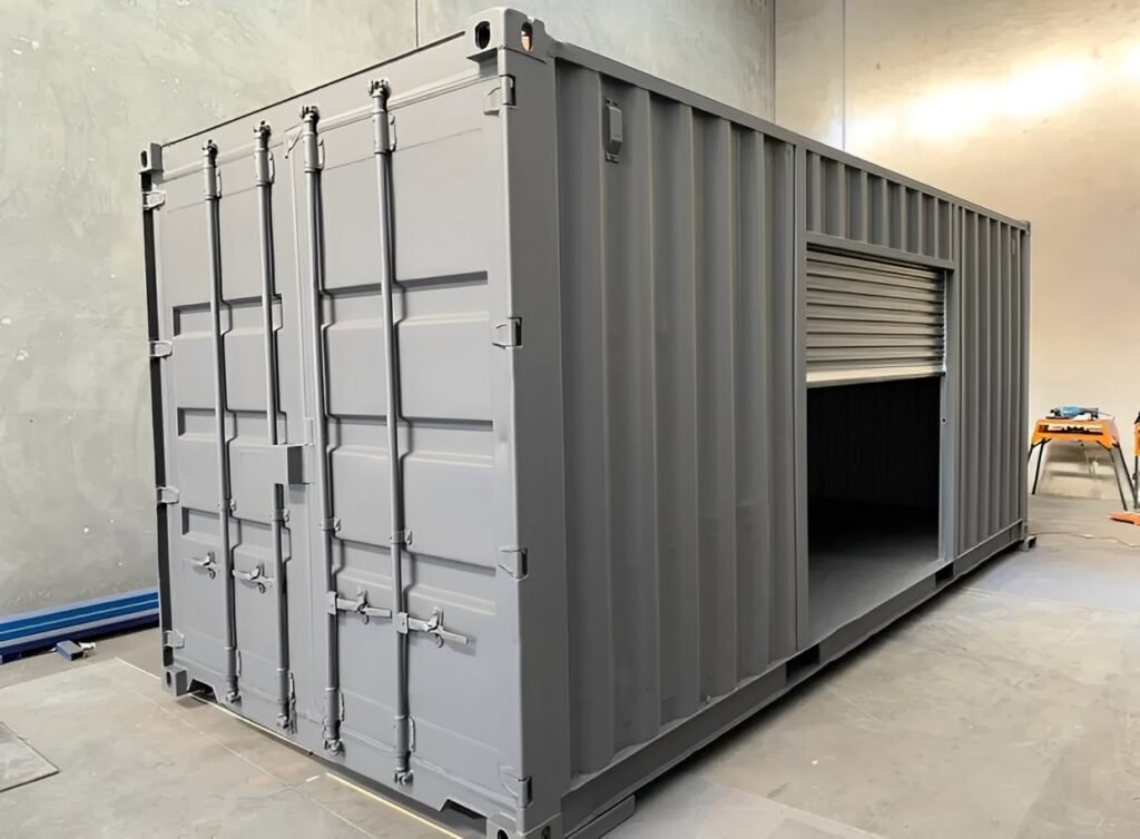 20ft Shipping Container with One-Side  Roll-Up Door