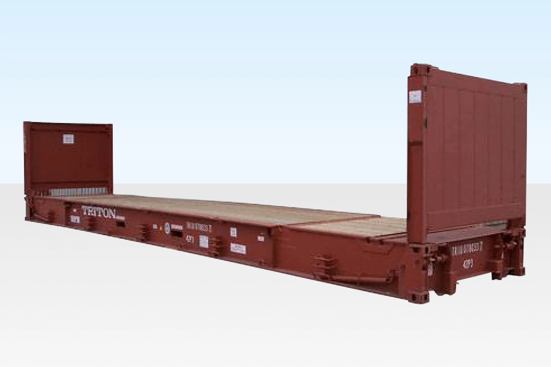 40Ft Used Flat Rack Shipping Container - Image 1
